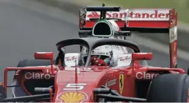  ??  ?? The FIA has decided to implement the halo from next season.