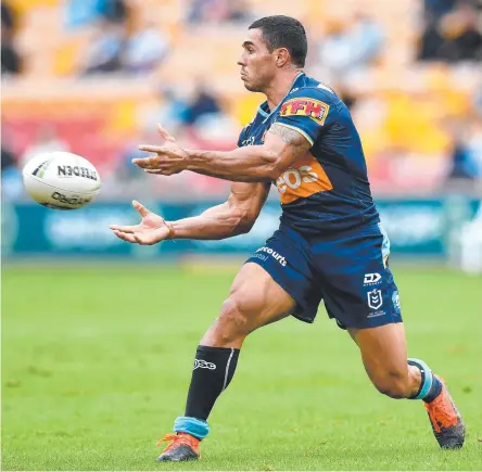  ?? Picture: BRADLEY KANARIS/GETTY IMAGES ?? Jamal Fogarty, who says the Titans are gaining in confidence, and (inset) in-form Ash Taylor.