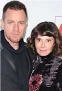  ??  ?? Split: Ewan McGregor and Eve Mavrakis have four children