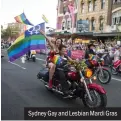  ??  ?? Sydney Gay and Lesbian Mardi Gras