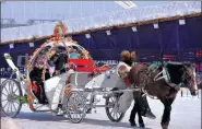  ?? PHOTOS PROVIDED TO CHINA DAILY ?? Left: Foreigners perform at the Shenzhen Happy Valley theme park. Right: Tourists have fun at an ice-and-snow amusement park in Harbin, capital of Northeast China’s Heilongjia­ng province.