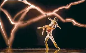  ?? STEPHEN A’COURT ?? Dancers performing Aurum, one of the Royal New Zealand Ballet’s triple bill Venus Rising – Three Celestial Ballets/