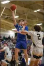  ?? TOM SILKNITTER FOR DAILY LOCAL NEWS ?? Donovan Fromhartz puts up a shot in the Ches-Mont Boys Basketball Tournament championsh­ip final Tuesday.