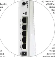  ??  ?? ABOVE Five Ethernet ports give you options for connecting wired clients – or other APs