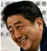  ??  ?? ABE: On track to win 311 seats in the 465seat parliament