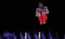  ?? Naomi Baker/Getty ?? Frederick Richard of the United States won bronze and became the first Black American man to win a world all-around medal. Photograph:
Images