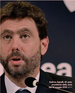  ??  ?? Andrea Agnelli, 42 anni, presidente della Juve dal 19 maggio 2010 GETTY