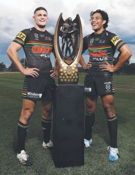  ?? ?? Penrith stars Nathan Cleary and Jarome Luai. Picture: Brett Costello