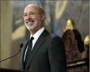  ?? ASSOCIATED PRESS ?? Gov. Tom Wolf gives his budget address at the state Capitol in Harrisburg on Tuesday.