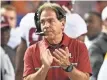  ?? JOHN DAVID MERCER, USA TODAY SPORTS ?? Nick Saban has won four national titles with Alabama.