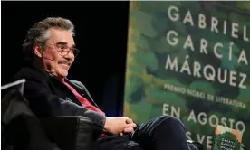  ?? Photograph: Violeta Santos Moura/Reuters ?? Gonzalo García Barcha presents his father's posthumous book.