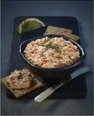  ??  ?? Simply Better Handmade Smoked Trout Pate which is created by Zanna Cookhouse in Carne.