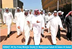  ?? — KUNA ?? KUWAIT: HH the Prime Minister Sheikh Dr Mohammad Sabah Al-Salem Al-Sabah visits Kuwait University on March 6, 2024.