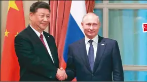  ??  ?? 中國國家主席習近平(左)與俄國總統普亭30日­在阿根廷舉行雙邊會談。 (Getty Images)
