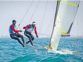  ?? (ONA) ?? The championsh­ips in three Olympic classes 49er, 49erFX and Nacra will be held in Mussanah