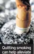  ??  ?? Quitting smoking can help alleviate reflux symptoms