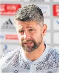  ??  ?? Well boss Stephen Robinson is taking his team to Israel.