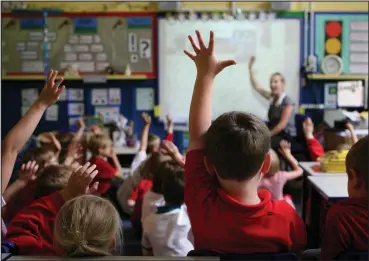  ??  ?? In 2016, a census showed that 11 per cent of Scotland’s 396,697 primary kids were in a class of more than 30