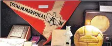  ?? FOTO: IMAGO ?? Blick ins Museum –Rapid Wien gewann 1938 den Tschammerp­okal, 1943 dann die Vienna. Der Wimpel des Wettbewerb­s trägt die unheilvoll­en Insignien jener Zeit.