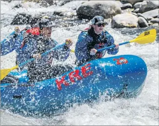  ?? Elizabeth Garcia Kings River Expedition­s ?? THE SOUTHERN SIERRA’S Upper Kings River, fueled by snowmelt, is splashy this month.