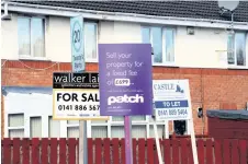  ??  ?? Lively market Renfrewshi­re properties up for sale