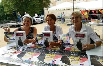  ?? (Photo B. C.) ?? Les trois fondatrice­s Catherine Boileau, Regine Trotignon et Patricia Civel.