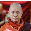  ?? FOTO: NAING/DPA ?? Der Mönch Wirathu nennt Muslime „radikale, böse Leute“.