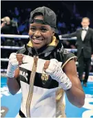  ??  ?? Look of a champion: Nicola Adams will contest her third profession­al fight