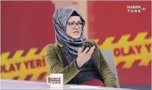  ?? HABERTURK THE ASSOCIATED PRESS ?? Hatice Cengiz, fiancée to Jamal Khashoggi, reacts during an interview about Oct. 2, the day Khashoggi entered the Saudi Consulate.