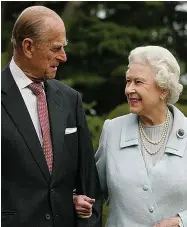  ??  ?? Diamond anniversar­y...Queen and Duke in 2007