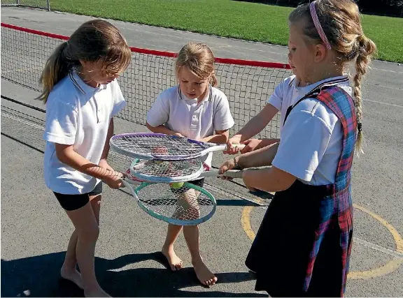  ??  ?? Hot Shots offers children an accessible way of learning how to play tennis.