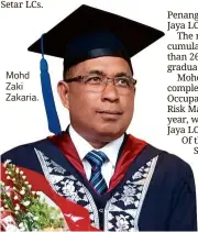  ??  ?? Mohd Zaki Zakaria.