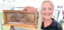  ??  ?? Katie Hayward, director of Felin Honeybees