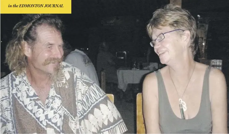  ?? FAMILY HANDOUT ?? Dean Fletcher and Patricia Kearney, seen in a 2013 photo. After Kearney died in 2016, Fletcher was arrested in Tonga, then escaped to American territory — where he was freed.
