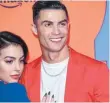  ?? FOTO: DPA ?? Haben die Haare schön: Cristiano Ronaldo und Freundin Georgina Rodriguez, Models unter sich.