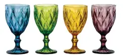 ?? Pic: PA Photo/ Not Just Jugs ?? Set of 4 Highgate Goblets by Artland, £ 24.95, Not Just Jugs
Gem coloured glassware always looks inviting, and it’s especially handy when you’re with friends and family ( wouldn’t that be nice!), as you can keep an eye on your chosen shade - and make sure no one’s pilfered your precious last drop of pinot grigio.