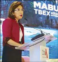  ??  ?? Tourism Secretary Wanda Teo conveyed her gratitude to the participan­ts of the recently concluded Travel Blog Exchange Asia Pacific 2016. Held in Manila for the first time, TBEX is the world’s largest annual conference for travel bloggers, writers,...