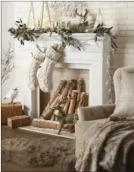  ?? PHOTO COURTESY OF PIER 1 IMPORTS ?? “Snowy day” images, in winter white, are trending.