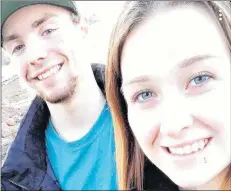  ?? SUBMITTED PHOTO ?? Kurtis Paula, 18, and Hannah Crossman, 19, are thankful to be alive after getting caught in a riptide on Canada Day.