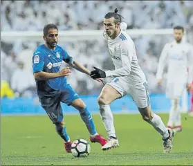  ?? FOTO: GETTY ?? Bale estuvo muy participat­ivo y fue el encargado de abrir la ‘lata’ frente al Getafe