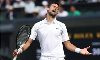  ?? Photograph: Rob Newell/CameraSpor­t/Getty Images ?? Novak Djokovic won Wimbledon earlier this month