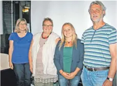  ?? FOTO: CLAUDIA STECKELER ?? Bilden den Vorstand der Kreis-Grünen: Gabi Schott, Angelika Störk, Carina Diener und Klaus Schmid-Droullier.