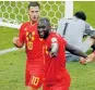  ??  ?? Lukaku, Hazard y Mertens, el trío de Bélgica.