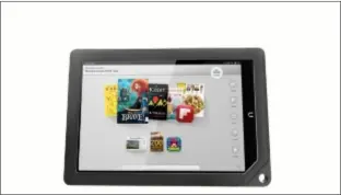  ?? AP Photo ?? This undated image provided by Barnes & Noble shows one of the two new Nook tablets the company will be releasing in the fall of 2012.