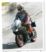  ??  ?? Nice to see KTM’s road testers wearing such subtle gear…