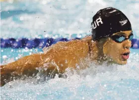  ?? Archivo ?? CERQUITA. Jarod Arroyo está cerca de la marca en los 400 metros combinados de 4:15.88. Este año ha registrado 4:16.62.