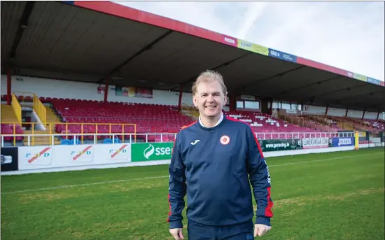  ??  ?? Rovers manager Liam Buckley gets ready for the new season. Pic: Donal Hackett.