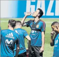  ??  ?? La selección española entrenará hoy por la mañana y por la tarde para preparar el debut ante Portugal