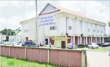  ??  ?? The Sexual Offences Court at the Berbice High Court in New Amsterdam (Department of Public Informatio­n photo)