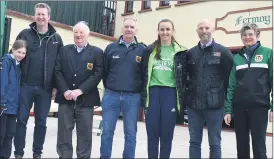  ?? (Photo: Katie Glavin) ?? Olympic rower, Aifric Keogh, who paid a visit to Fermoy Rowing Club this week. Pictured with Aifric are members of the local club, Tess and Paul Hickey, John Murphy, Mike Donnellan, principal of Bishop Murphy Memorial School Joe Aherne and Olga O’Sullivan.